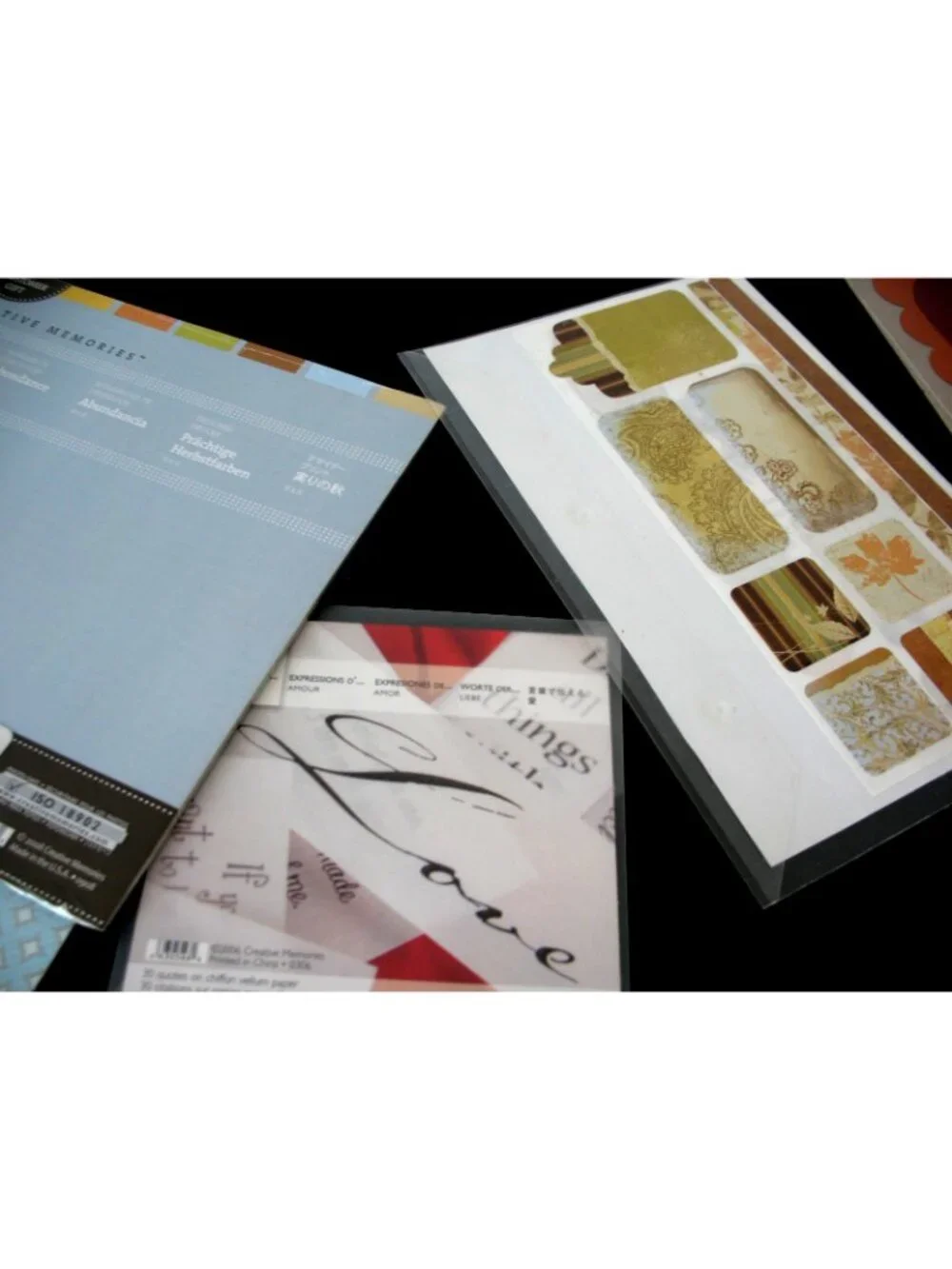 Creative Memories, 12x12 Winter Reflections 8 Sheets Paper Pack  NIP plus